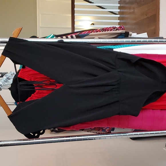 WHBM NWOT Black and Blue Bodysuit - Picture 5 of 9